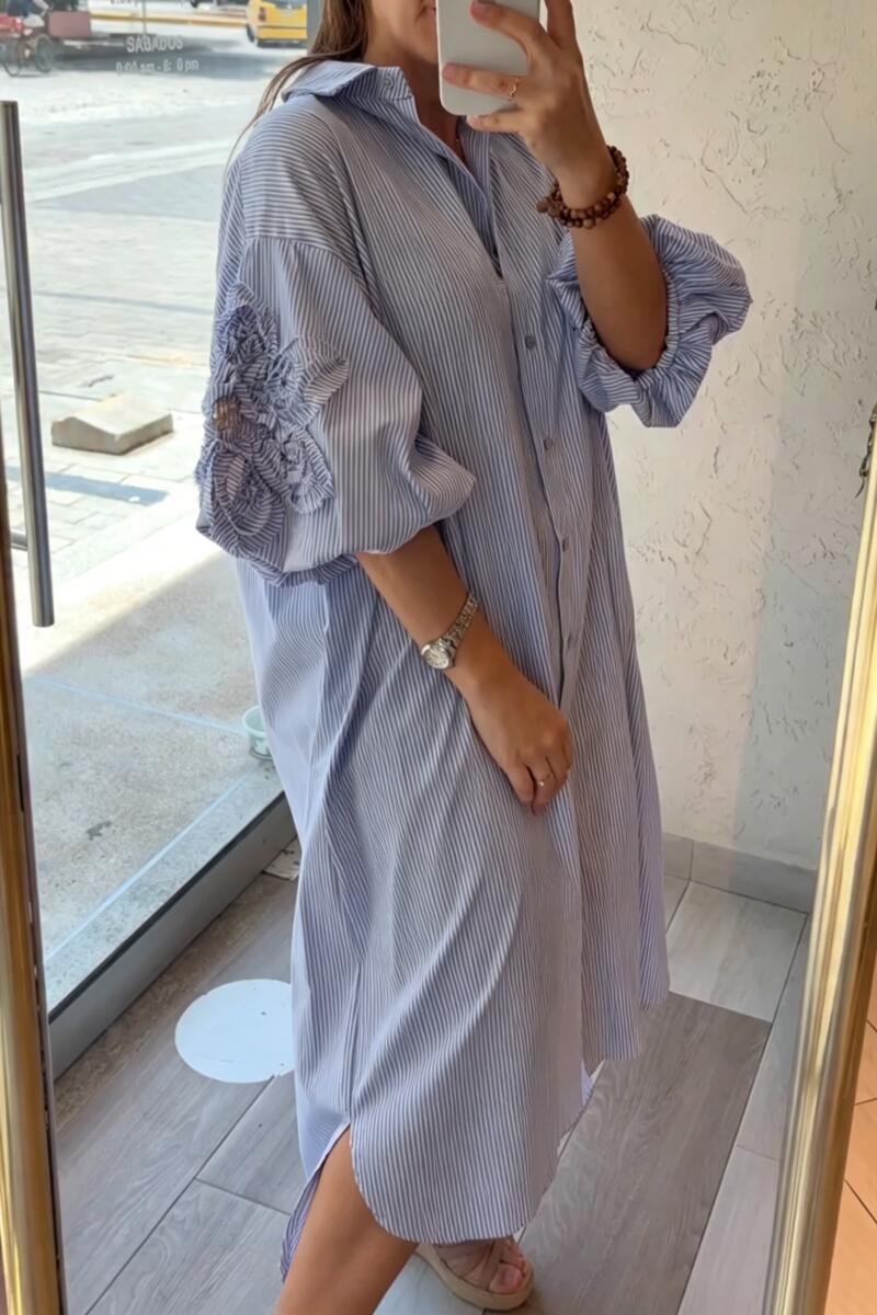 Women Loose Collared Casual Maxi Dresses