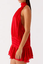 Women's Backless Cropped Party Dress