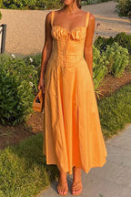Women's Vacation Style Long Strappy Dress