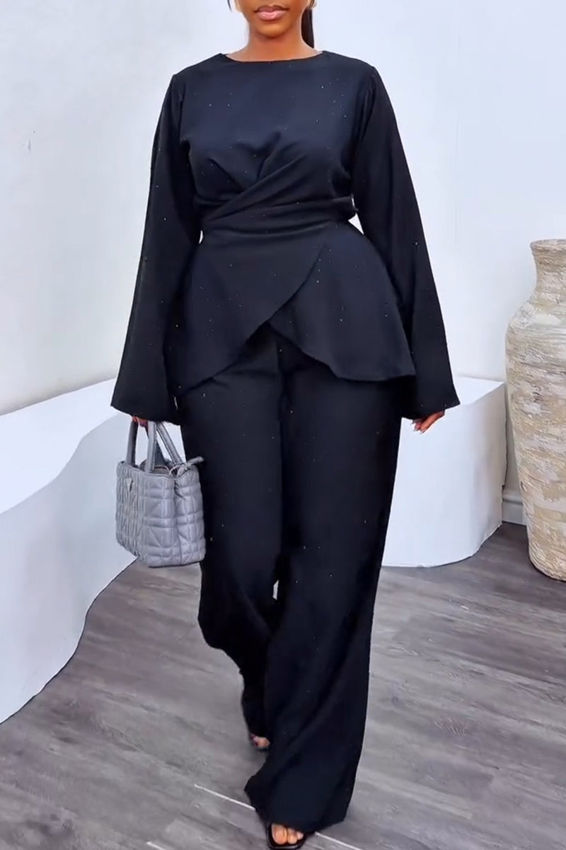 Women's Fashion Shimmer Cross-Tie Shirts or Pants
