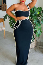 Women's Two Piece Long Party Dress