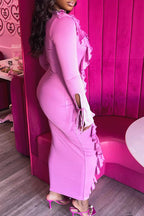 Women's Lace Up Maxi Party Dress