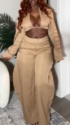 Women Short Top+ Pants Sexy Temperament Casual Suit