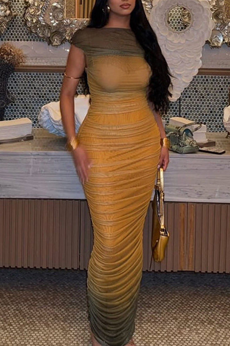 Women's Party Dress Gradient Bodycon