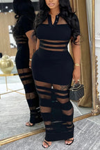 Women's Party Cutout Bodycon Maxi Dress
