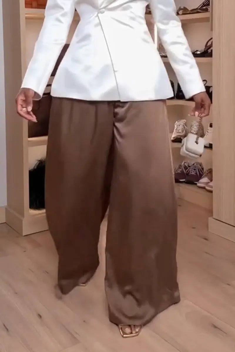 Women Collar Jacket+ Pants Temperament Commuting Suit