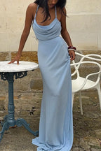 Women's Backless Long Party Dress
