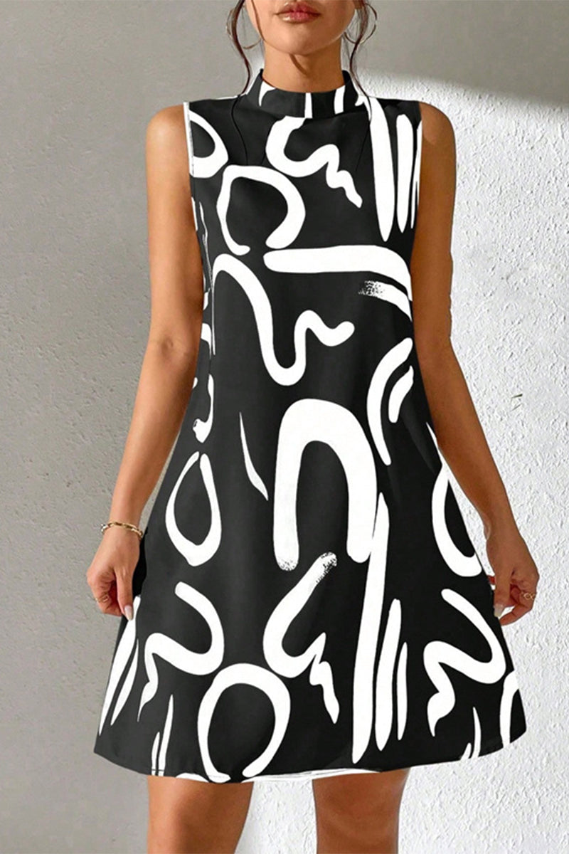 Women's Vest Printed Casual Dress
