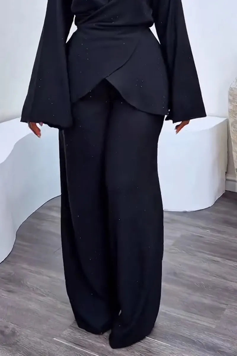 Women's Fashion Shimmer Cross-Tie Shirts or Pants