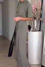 Women's Color Block Long Commuter Dress