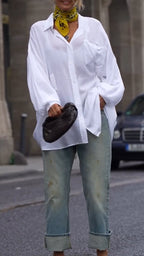 Women's Collar Loose Shirt and Pants Commuting