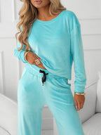 Womens Round Neck Casual Suit