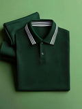 Men's Classic Business Logo Short Sleeve Polo Shirt