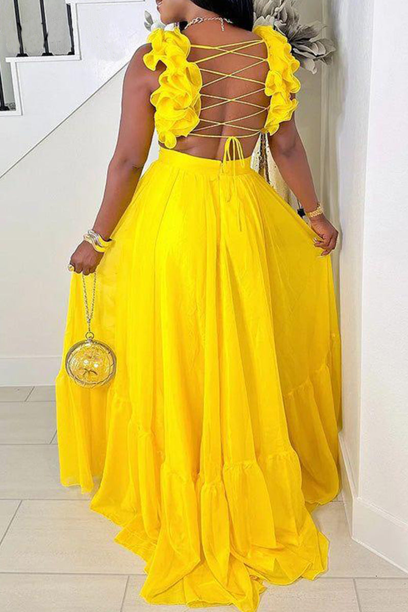 Women's Backless Long Party Dress