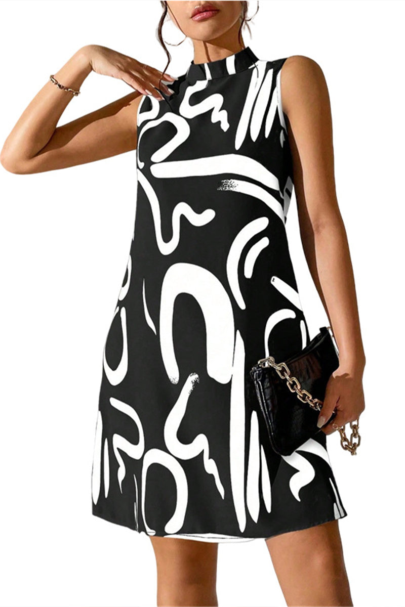 Women's Vest Printed Casual Dress