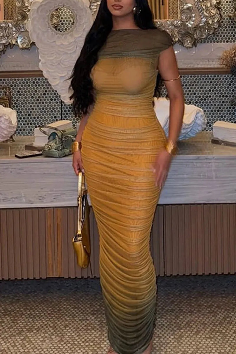 Women's Party Dress Gradient Bodycon