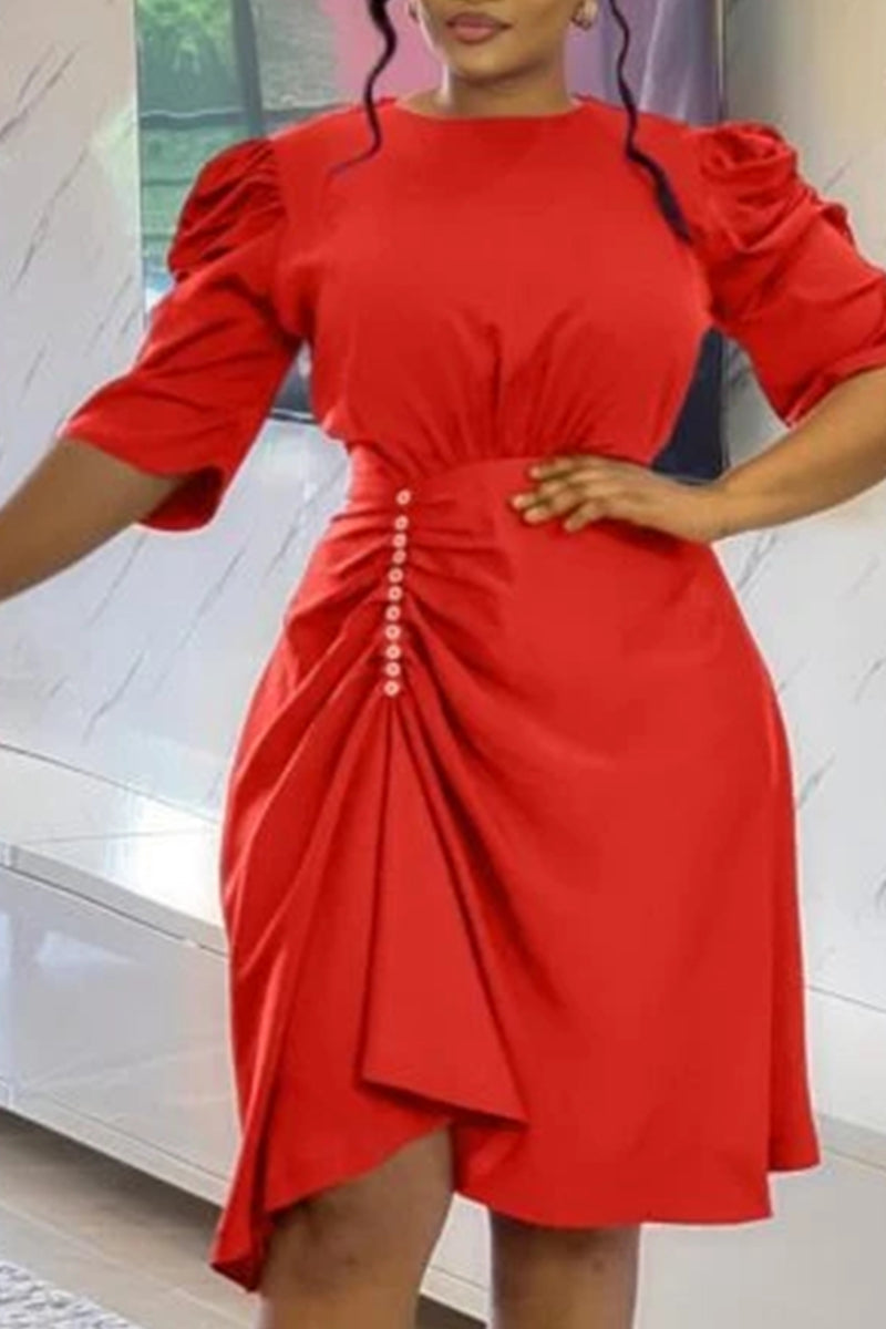 Women's Button Front Party Mini Dress