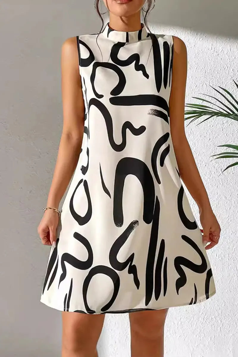 Women's Vest Printed Casual Dress