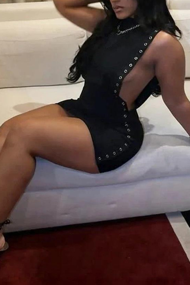 Women's Cutout Cropped Party Dress