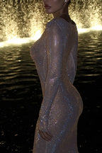 Women's Sparkling Rhinestone Party Dress