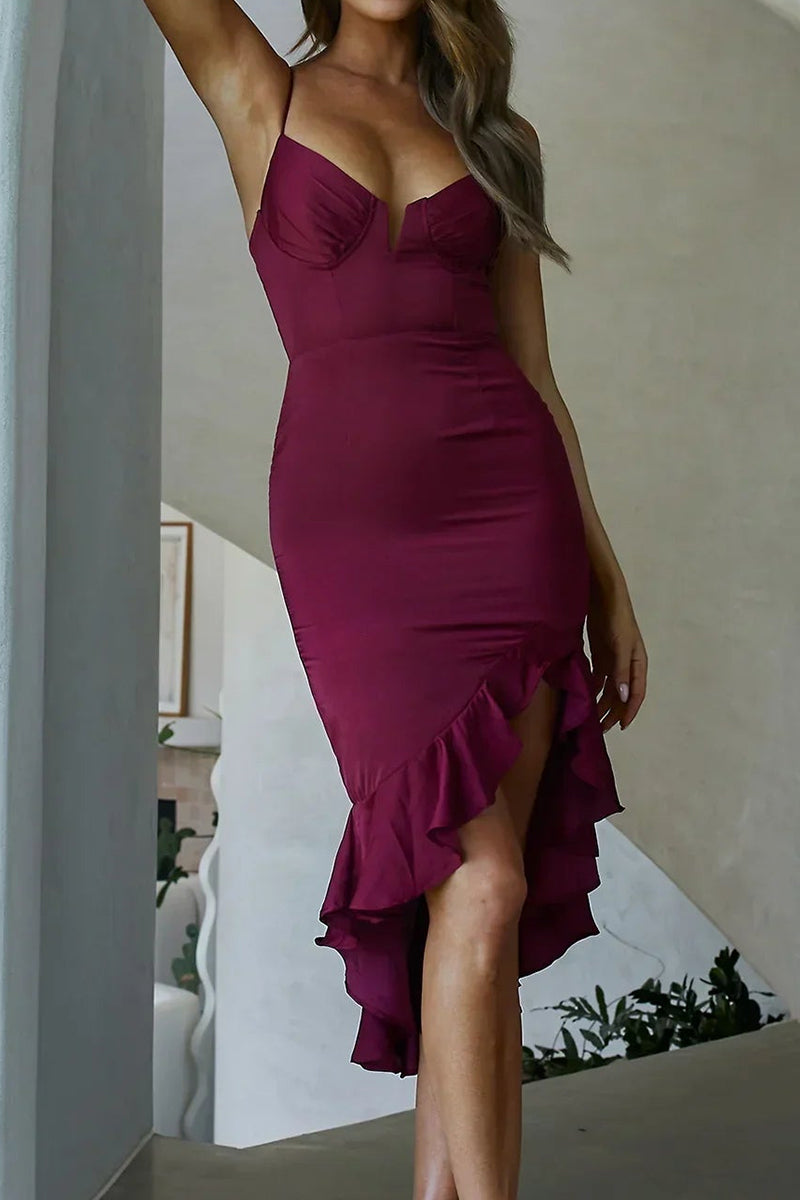 Women's Strappy Long Hemline Party Dress