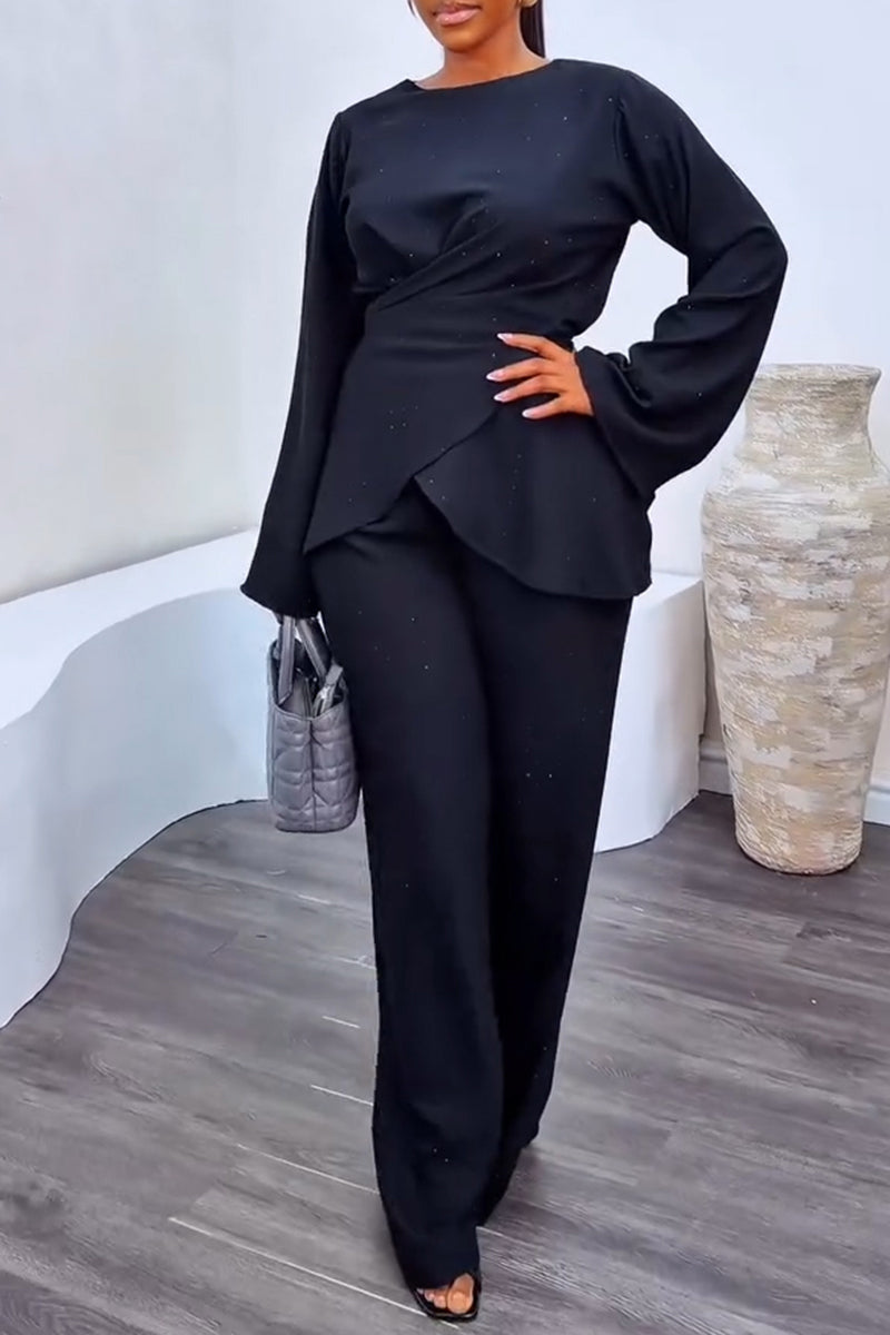 Women's Fashion Shimmer Cross-Tie Shirts or Pants