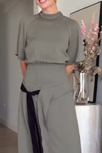 Women's Color Block Long Commuter Dress