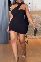 Women's Fashion Halter Streamer Mini Dress