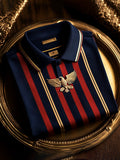 Men's Business Casual Logo Button Short Sleeve Polo Shirt