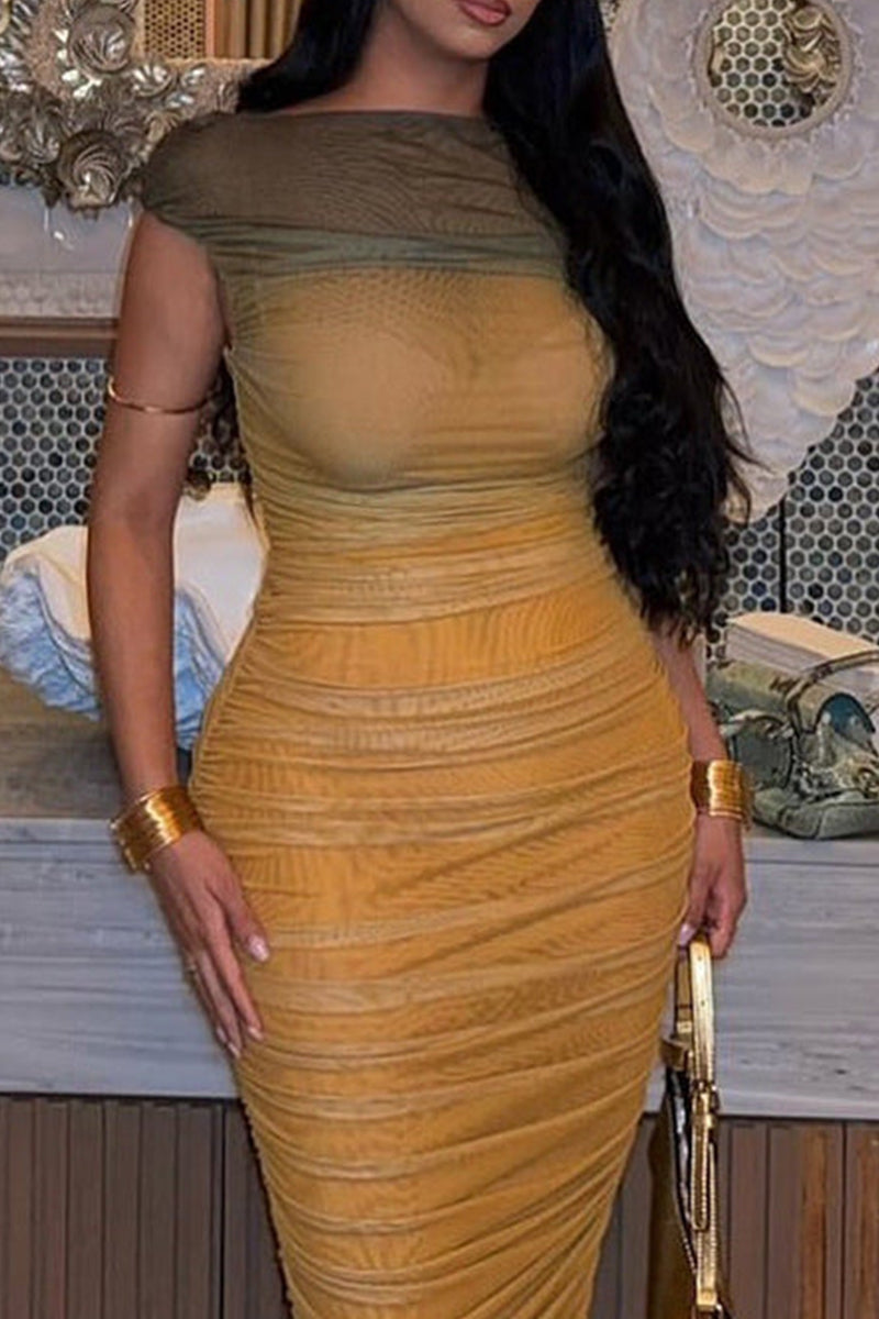 Women's Party Dress Gradient Bodycon