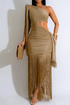 Women's Party Long Dress With Cutout Details