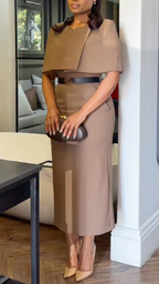 Women's Two-piece Elegant Commuter Dress