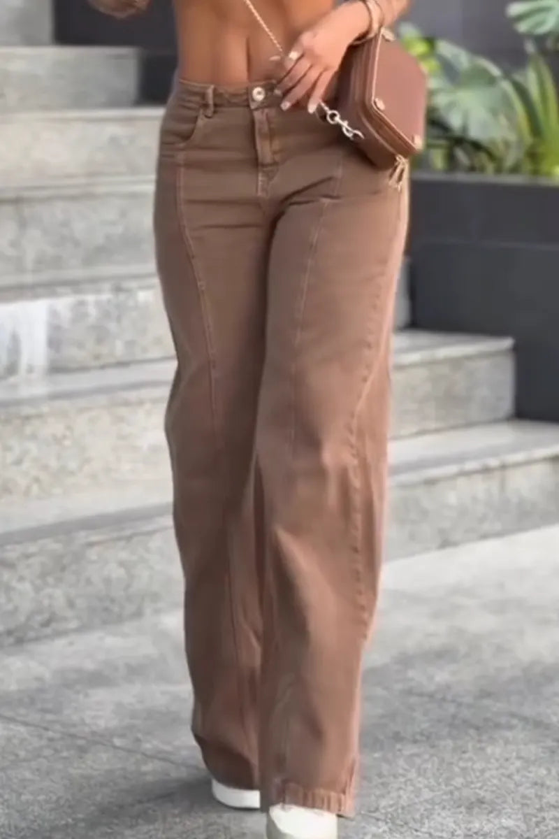 Womens Laple Collar Short Top+ Pants Sexy Temperament Casual Denim Suit