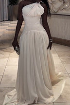 Women Waist Cinched Long Evening Party Style Dress