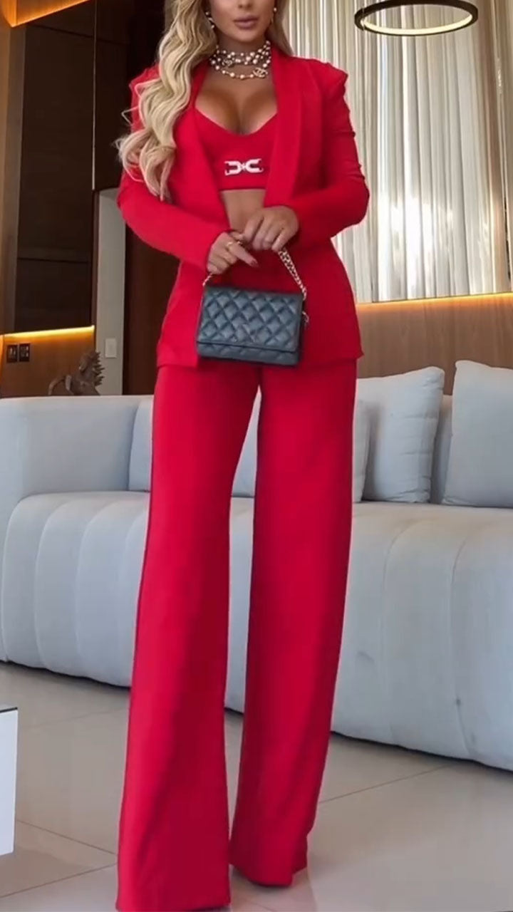 Women Temperament Casual Three Piece Set