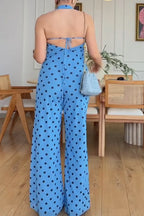 Women's Summer Bestseller Resort Polka-Dot Jumpsuit