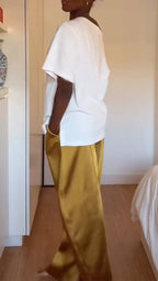 Womens Round Neck Top+ Pants Casual Suit