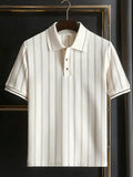 Men's Retro Business Design Printed Casual POLO Shirt