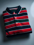 Men's Business Casual Button Short Sleeve Polo Shirt