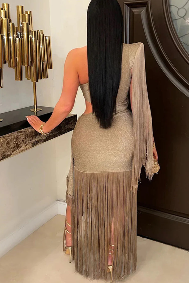 Women's Party Long Dress With Cutout Details
