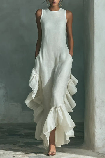 Women's Elegant Comfortable Flounce Hem Dress