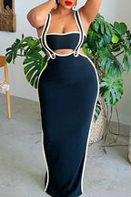 Women's Two Piece Long Party Dress