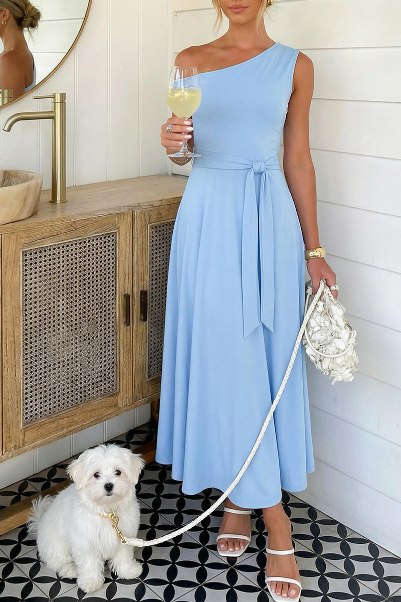 Women's Elegant Off Shoulder Lace Up Bodycon Dress