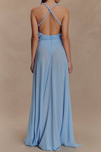 Women's Backless Long Party Dress