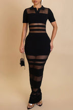 Women's Party Cutout Bodycon Maxi Dress
