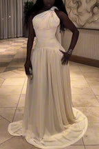 Women Waist Cinched Long Evening Party Style Dress