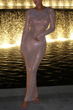 Women's Sparkling Rhinestone Party Dress