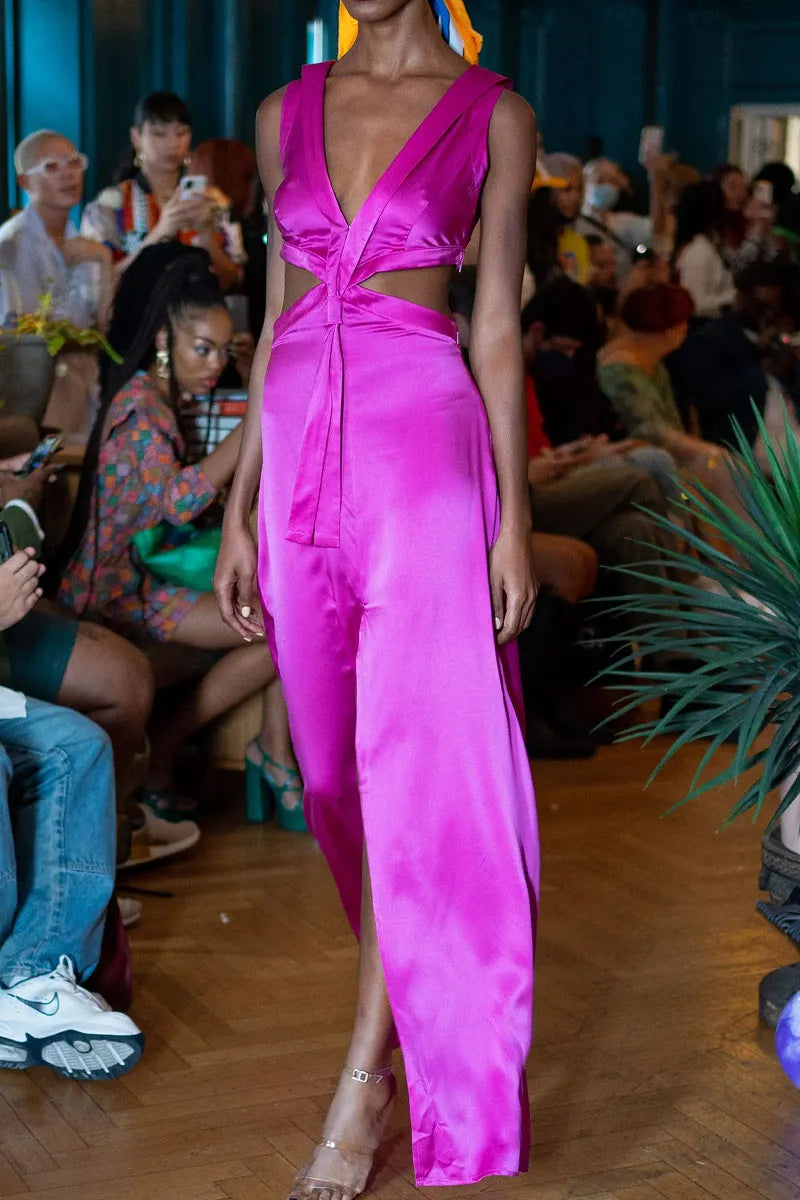 Women's Elegant High Slit Sexy Evening Gown