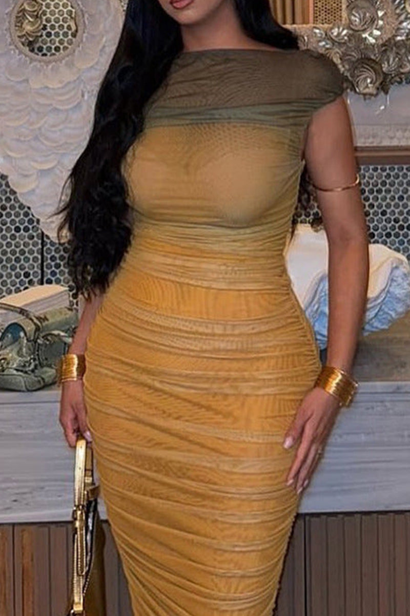 Women's Party Dress Gradient Bodycon