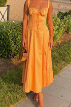 Women's Vacation Style Long Strappy Dress